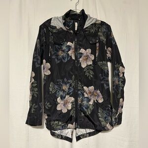 Thread & Supply Black Floral Utility Jacket